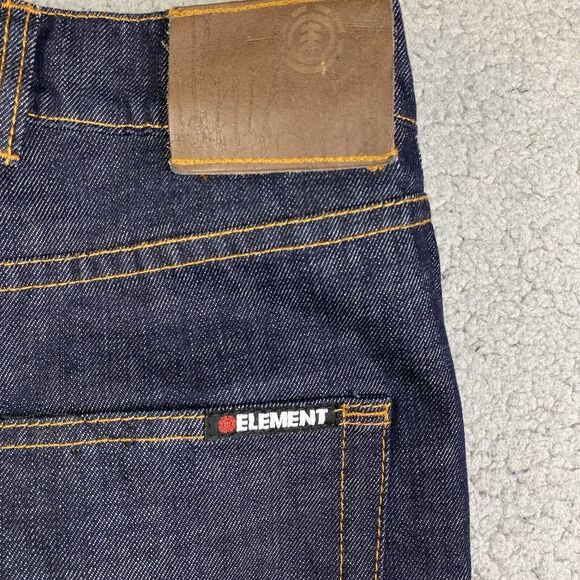 Element Jeans Skateboards Jeans Mens Standard Fit Dark 32x32 Quality Denim Y2K - Picture 9 of 16